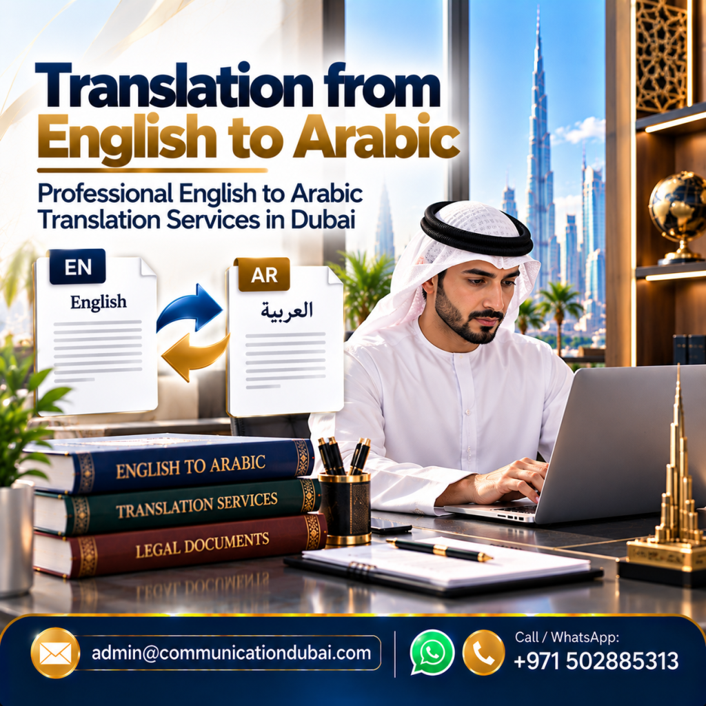 Translation from English to Arabic